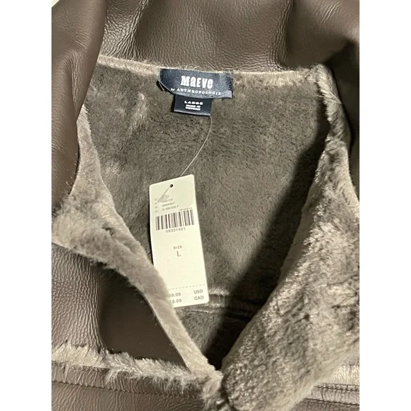 Anthropologie Kerry Reversible Faux Fur Coat NWT - L and XL - Picture 12 of 15